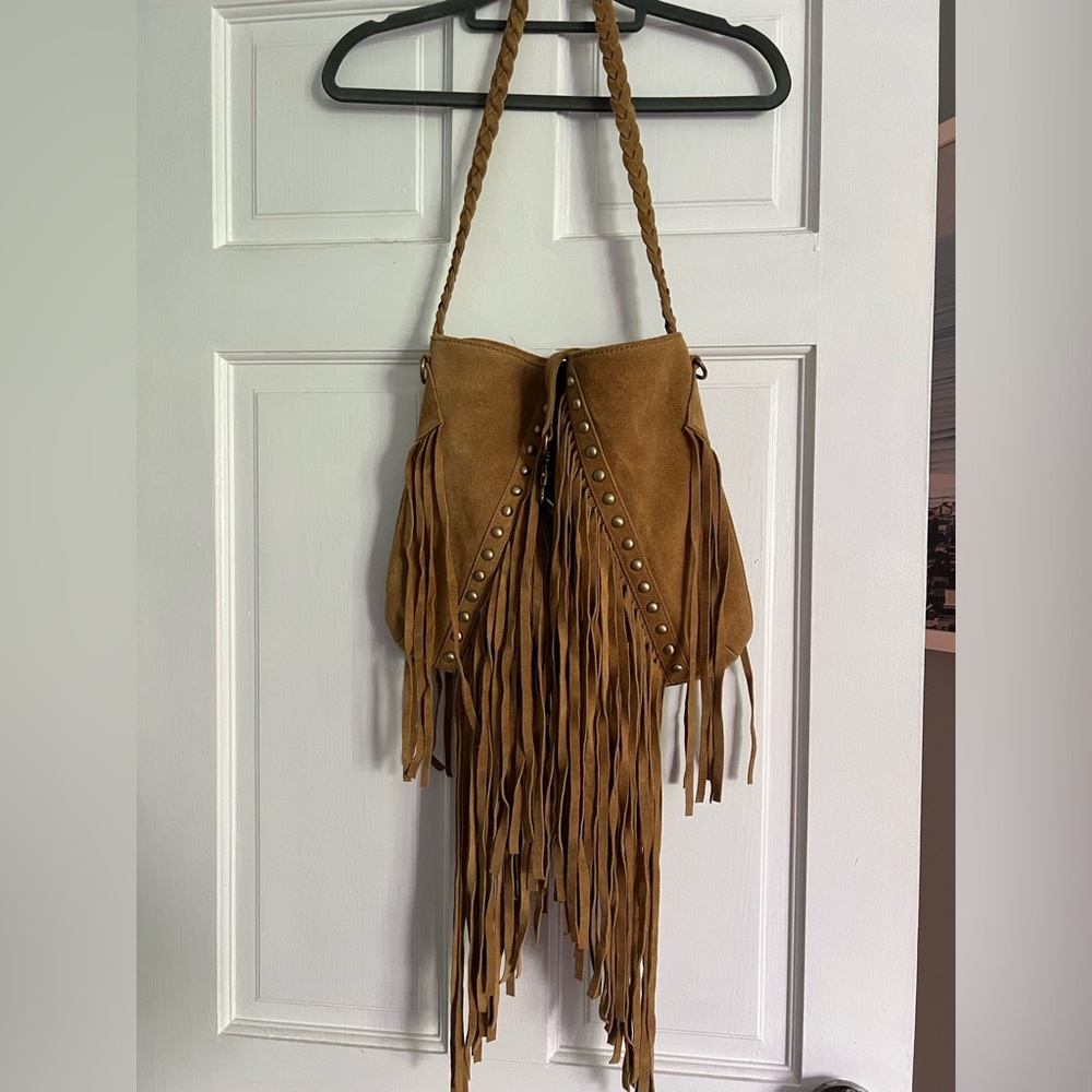 Fringe shoulder bag
